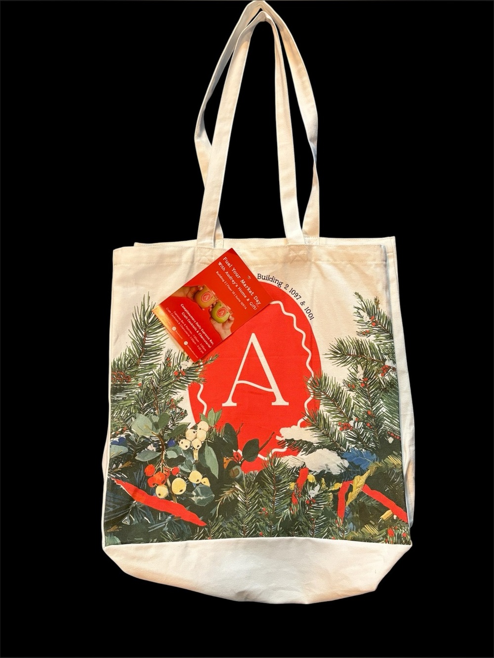 AUDREY’S Home & Gift Large Christmas Holiday Tote Bag Sustainable Shopping